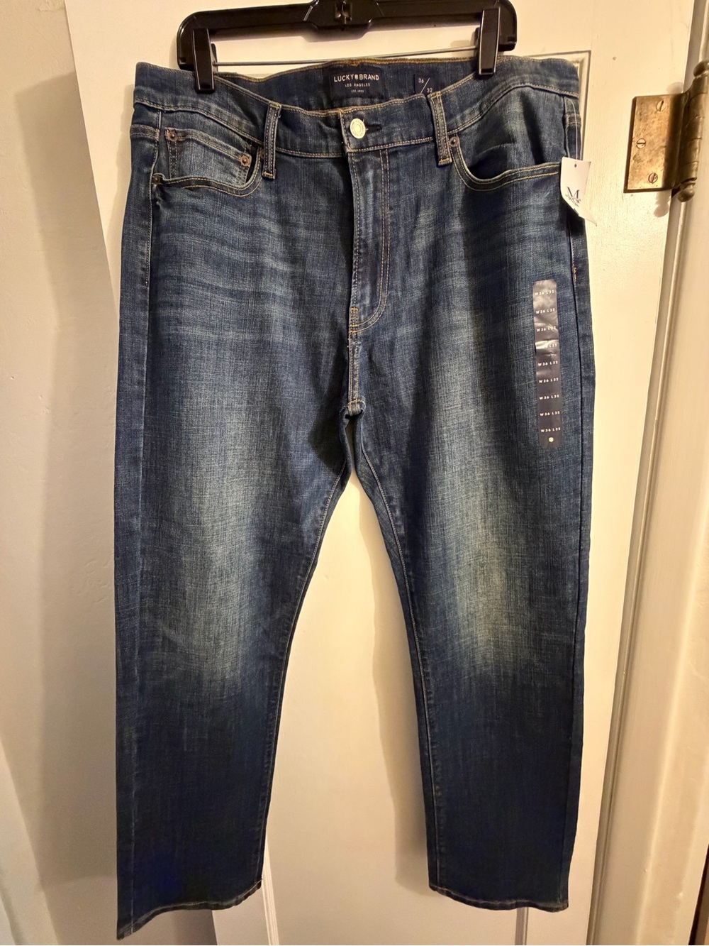 Lucky Brand Men Slim Straight Jeans - Medium Blue Wash